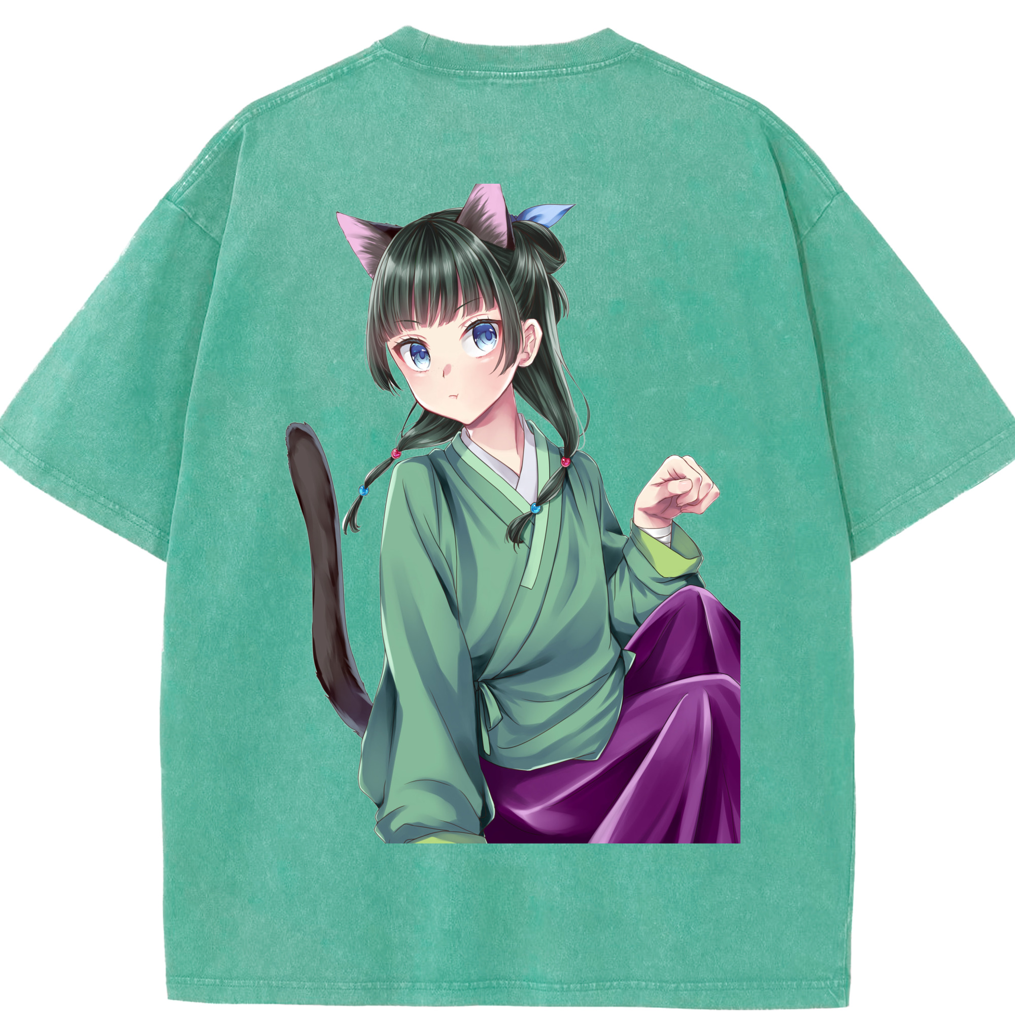 （画像用） 薬屋のひとりごと The Apothecary Diaries 綿100% ヴィンテージ風 半袖Tシャツ（背面プリント）
